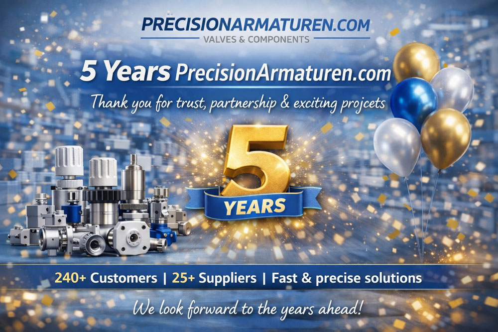 Pauderer Präzisionsarmaturen celebrates its 5th anniversary